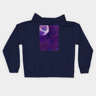 Purple Space Kids Hoodie